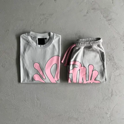 Synaworld ‘Syna Logo’ Tracksuit- Gray And Pink