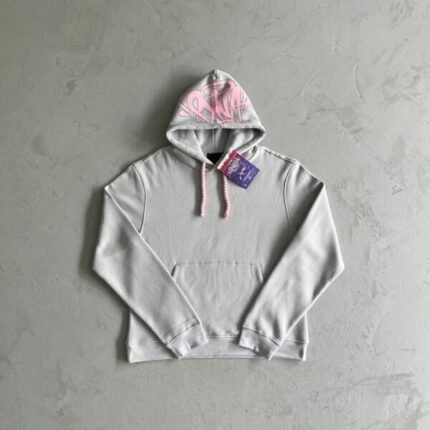Synaworld ‘Syna Logo’ Hoodie – White and Pink